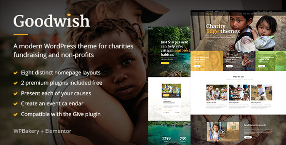 Goodwish – Charity & Nonprofit WordPress Theme