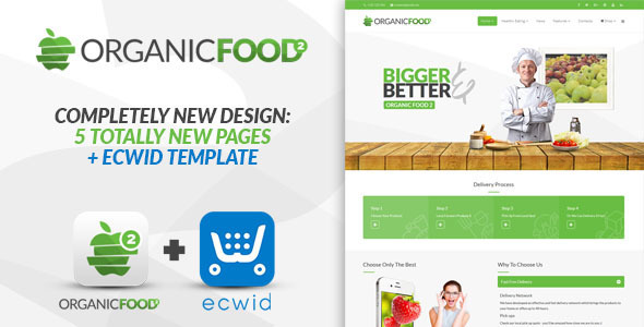 Organic Food – Responsive Joomla Template