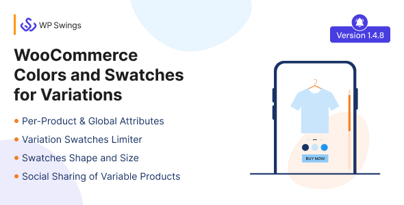 WooCommerce Colors And Swatches for Variations – Display swatch on Shop, Archive and category pages