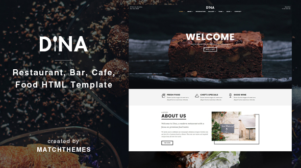 Dina – Restaurant Template