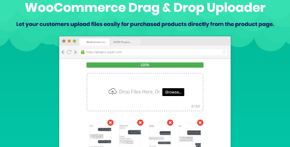 WooCommerce Drag & Drop Uploader – Ajax File Upload