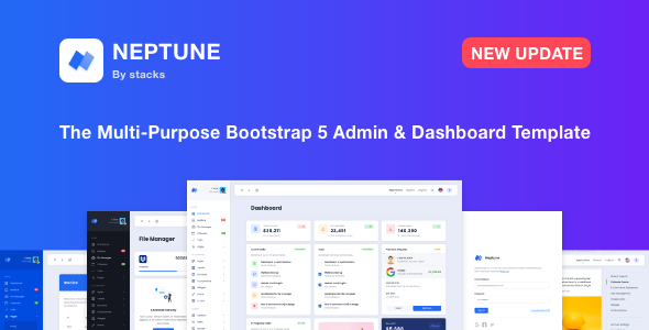 Neptune – Multi-Purpose Bootstrap 5 Admin Dashboard Template