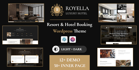 Royella – Luxury & Hotel Booking WordPress Theme