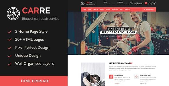 Car RE – Auto Mechanic & Car Repair HTML Template