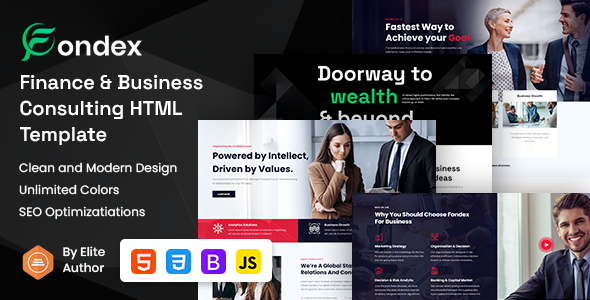Fondex – Business and Finance Consulting HTML5 Template