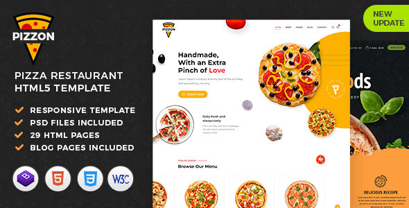 Pizzon – Pizza Restaurant HTML Template