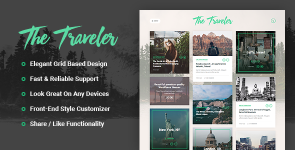 The Traveler – Responsive WordPress Blog Theme