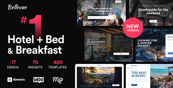 Hotel + Bed and Breakfast Booking Calendar Theme – Bellevue