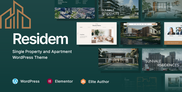 Residem – Single Property and Apartment WordPress Theme