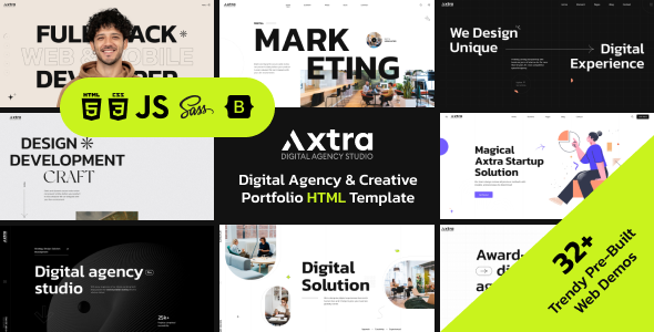 Axtra – Digital Agency Portfolio Template