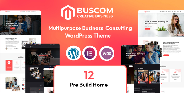 Buscom – Business Consulting & Finance WordPress Theme