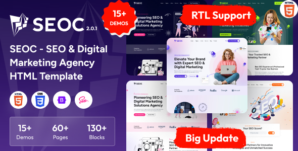 SEOC – SEO & Digital Marketing Agency HTML Template