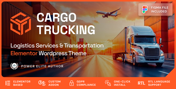 Cargo Trucking – Transportation Services & Logistics WordPress Theme