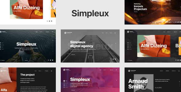 Simpleux – Creative Portfolio Website Template