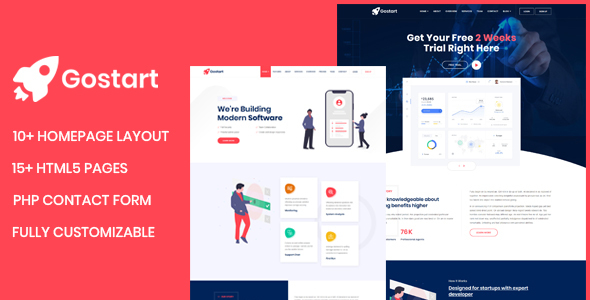 Gostart – Startup Landing Page