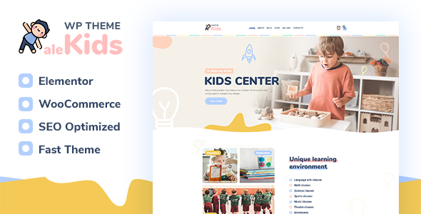 AleKids – Kindergarten & Preschool WordPress Theme