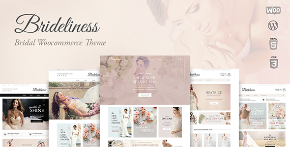 Brideliness – Wedding Shop WordPress WooCommerce Theme