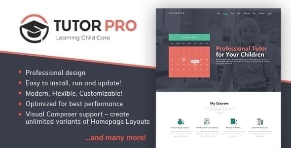 Tutor Pro –  Education WordPress Theme