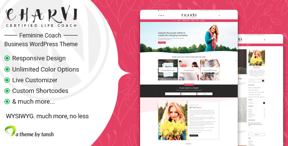 Charvi Coach & Consulting – Feminine Business WordPress Theme