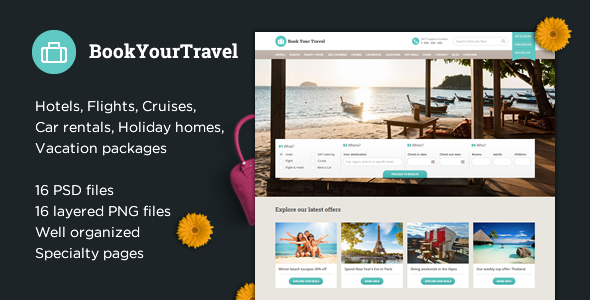 Book Your Travel – Online Booking Template
