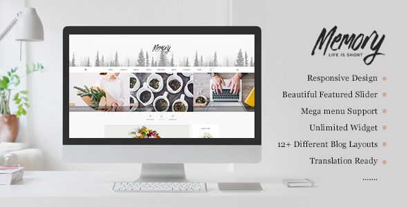 Memory – Mobile Friendly WordPress Blog Theme
