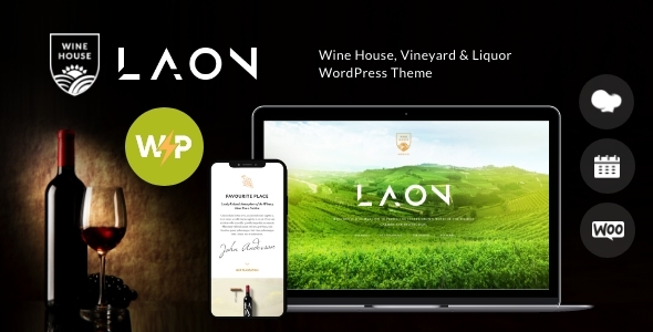 Laon – Wine House, Vineyard & Liquor WordPress Theme + Shop