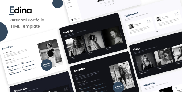 Edina – Personal Portfolio Template