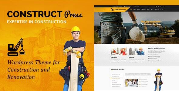 Construct Press – Construction and Renovation WordPress Theme