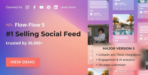Social Stream for WordPress – Add TikTok YouTube Facebook Instagram Feed to WordPress