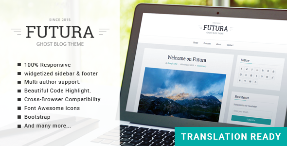 Futura – Responsive Minimal Ghost Theme