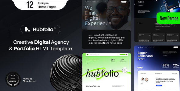 Hubfolio – Digital Agency & Portfolio Template