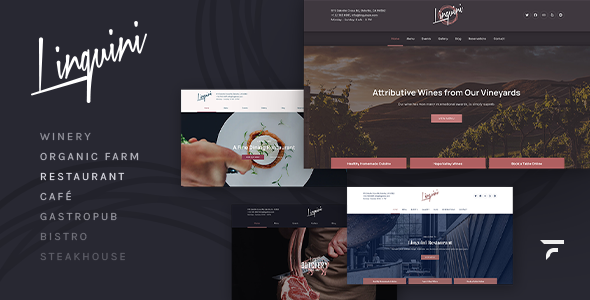 Linguini – Restaurant WordPress Theme