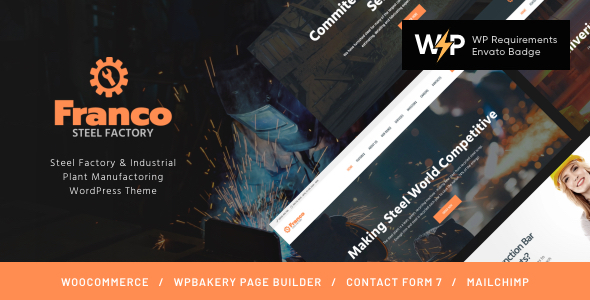Franco – Steel Factory & Industrial Plant WordPress Theme