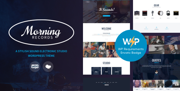 Morning Records – Radio, Music Sound Studio WordPress Theme