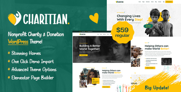 Charitian – NonProfit Charity WordPress Theme