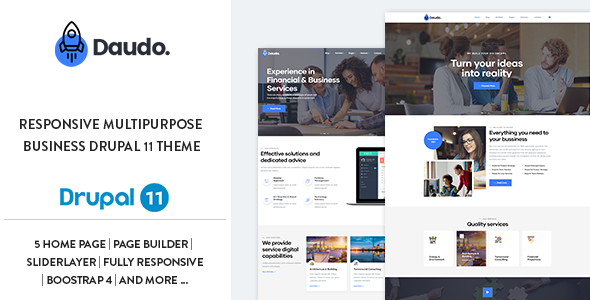 Daudo – Responsive Multipurpose Business Drupal 11.3 Theme