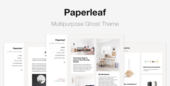 Paperleaf – Multipurpose Ghost Theme