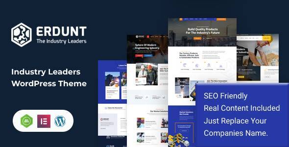 Erdunt – Industrial Business WordPress Theme