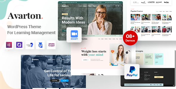Avarton – Online Courses WordPress Theme