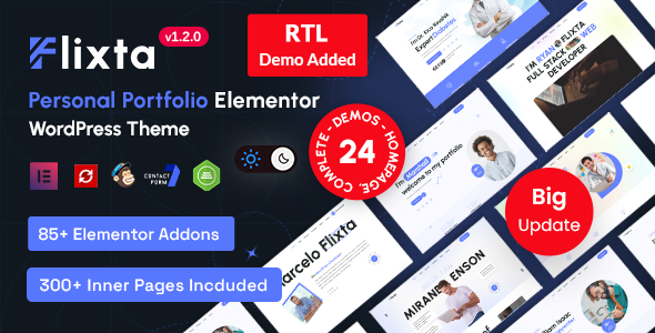 Flixta – Personal Portfolio WordPress Theme