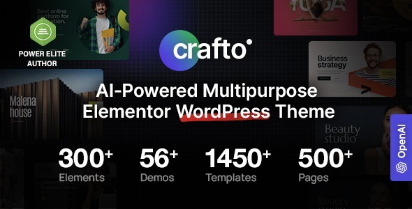 Crafto – AI-Powered Multipurpose WordPress Theme