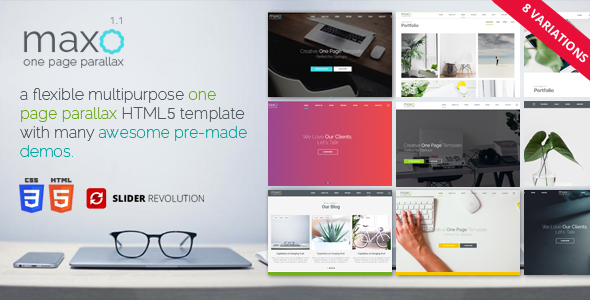Maxo – One Page Parallax