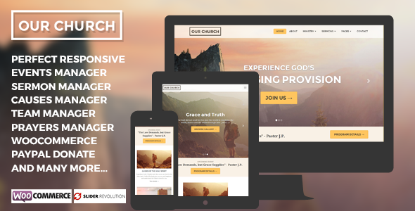 Our Church – Charity WordPress Theme