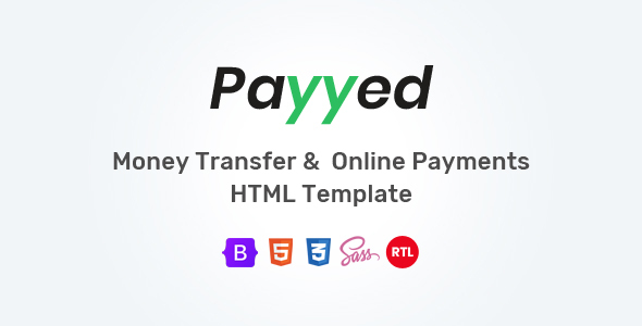 Payyed – Money Transfer and Online Payments HTML Template
