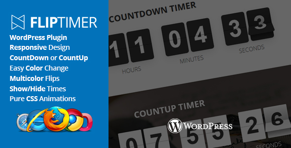 FlipTimer – jQuery Countdown Timer WordPress Plugin