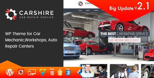 Car Shire — Auto Mechanic & Repair WordPress Theme