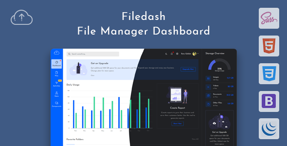 Filedash – File Manager Dashboard