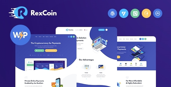 RexCoin – Coin ICO Cryptocurrency WordPress Theme