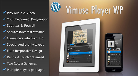 Vimuse – Media Player WordPress Plugin