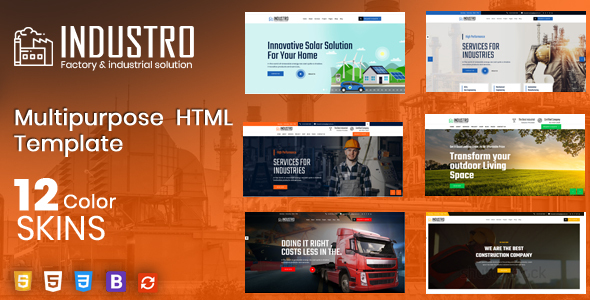 Industro – Factory & Industrial HTML Template